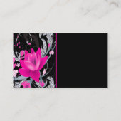 Carte De Visite La rose indien fleurit le diamant Bling (Dos)