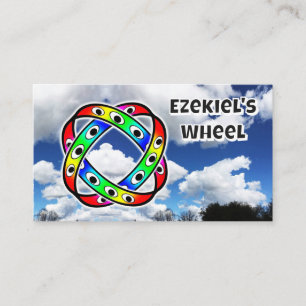 Carte De Visite La roue d'Ézéchiel (vous pouvez changer les mots)