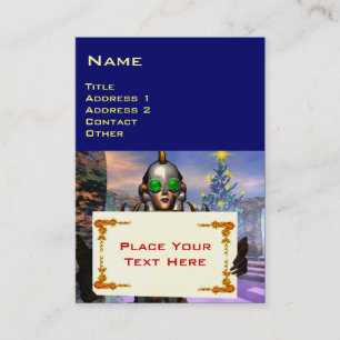 CARTE DE VISITE LA SAINT-SYLVESTRE D'UN CYBORG