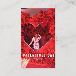 Carte De Visite La Saint Valentin Femme Photosession fille