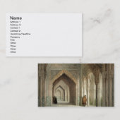 Carte De Visite La salle de cour d'Alhambra, Grenade, 1853 (allumé (Devant / Derrière)