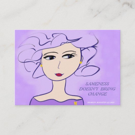 CARTE DE VISITE LA SAMENESSE N'APPORTE PAS DE CHANGEMENT (Devant)