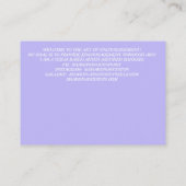 CARTE DE VISITE LA SAMENESSE N'APPORTE PAS DE CHANGEMENT (Dos)