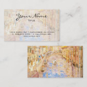 Carte De Visite La scène du canal vénitien de Maurice Prendergast (Devant / Derrière)
