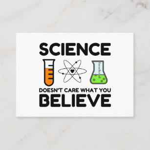 Carte De Visite La science se fiche de ce que vous croyez