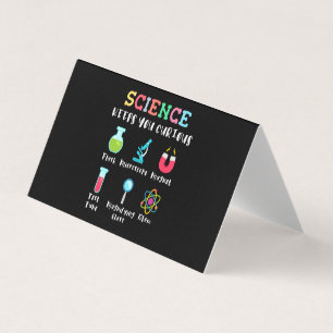 Carte De Visite La science vous garde curieux