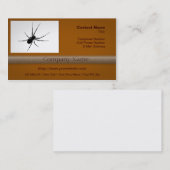 Carte De Visite La silhouette de l'araignée (Devant / Derrière)