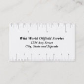 Carte De Visite La silhouette de plate-forme de forage avance des (Dos)