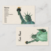 Carte De Visite La statue de la liberté (Devant / Derrière)