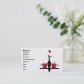 Carte De Visite La table basse et s'est levée (Debout devant)