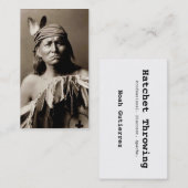 Carte De Visite La télécarte du lanceur de cognée d'américain (Devant / Derrière)