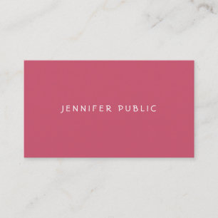 Carte De Visite La tendance colore le minimaliste moderne élégant