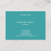 Carte De Visite La tendance simple moderne élégante de modèle (Dos)