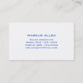 Carte De Visite La terre de pixel (Dos)