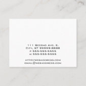 Carte De Visite La terre de planète (Dos)