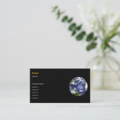 Carte De Visite La Terre et neuf planètes (Debout devant)