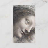 Carte De Visite La Tête de la Vierge par Léonard de Vinci (Dos)