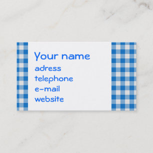 Carte De Visite la texture sans couture de bleu et du blanc a