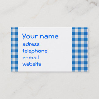 Carte De Visite la texture sans couture de bleu et du blanc a