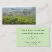 Carte De Visite La Toscane (Devant / Derrière)