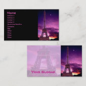 Carte De Visite La Tour Eiffel sous le soleil (Devant / Derrière)