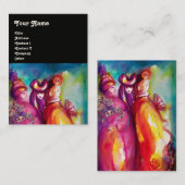 Carte De Visite LA TROISIÈME MASQUE / Costume Designer, Artiste th (Devant / Derrière)