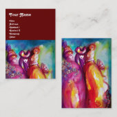 Carte De Visite LA TROISIÈME MASQUE / Costume Designer, Artiste th (Devant / Derrière)