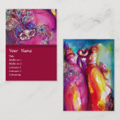 Carte De Visite LA TROISIÈME MASQUE / Costume Designer, Artiste th (Devant / Derrière)