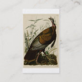 Carte De Visite La Turquie sauvage par John Audubon (Dos)