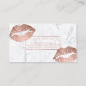 Carte De Visite La typographie de maquillage laisse filer le marbr (Dos)