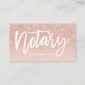 Carte De Visite La typographie élégante de courtier de notaire (Devant)