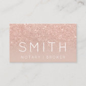 Carte De Visite La typographie élégante nommée de notaire (Devant)