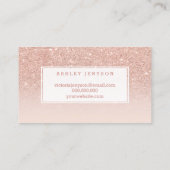 Carte De Visite La typographie moderne de marbre de clous (Dos)