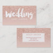 Carte De Visite La typographie moderne de wedding planner (Devant / Derrière)