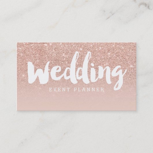 Carte De Visite La typographie moderne de wedding planner (Devant)