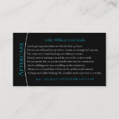 Carte De Visite La typographie moderne "LASHER by" (Dos)