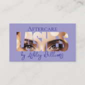 Carte De Visite La typographie moderne "LASHER by" (Devant)