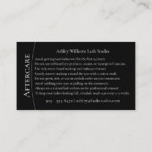 Carte De Visite La typographie moderne "LASHER by" (Dos)