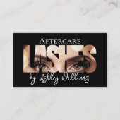 Carte De Visite La typographie moderne "LASHER by" (Devant)