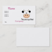 Carte De Visite La vache dit meuh (Devant / Derrière)