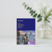 CARTE DE VISITE LA VEILLE D'UN CYBORG DU NOUVEL AN (Debout devant)