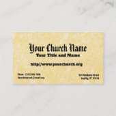 Carte De Visite La vénérable prêche de la bande (P 008) (Dos)