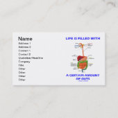 Carte De Visite La Vie Est Remplie D'Une Certaine Quantité De Tach (Devant)