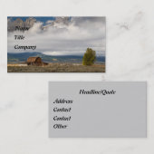 Carte De Visite La vieille ferme - customisée (Devant / Derrière)