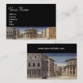 Carte De Visite LA VILLE IDÉALE, noire (Devant / Derrière)