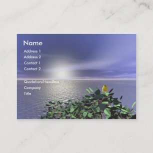 Carte De Visite La vue élevée de l'oiseau