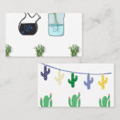 Carte De Visite Lab Glassware and Flowers 2022 (Devant / Derrière)