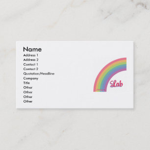 Carte De Visite Lab Rainbow