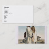 Carte De Visite L'Ababda, nomades du désert oriental de Thebaid, (Devant / Derrière)