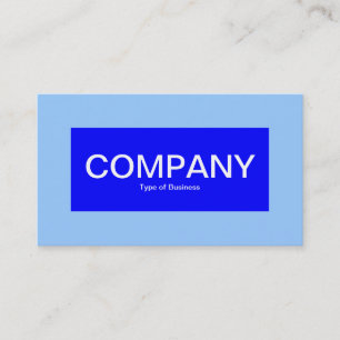 Carte De Visite Label central - Nuances de bleu